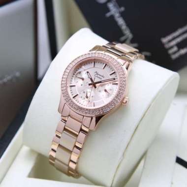 JAM TANGAN WANITA ALEXANDRE CHRISTIE AC 2932 / AC2932 ORIGINAL ROSEGOLD CREAM