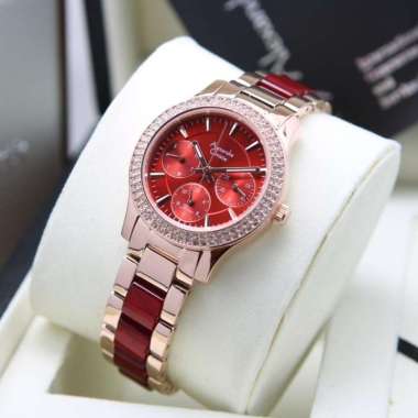 JAM TANGAN WANITA ALEXANDRE CHRISTIE AC 2932 / AC2932 ORIGINAL ROSEGOLD MAROON