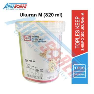 Aksesoren Toples Tabung Keep 1 Pcs [Shinpo 352 Uk S/M/L/XL] / Tempat Simpan Kue Kedap Udara / Box Pe