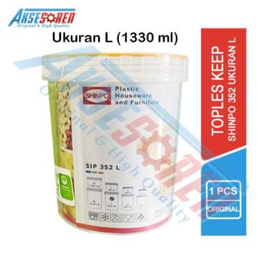 Aksesoren Toples Tabung Keep 1 Pcs [Shinpo 352 Uk S/M/L/XL] / Tempat Simpan Kue Kedap Udara / Box Pe