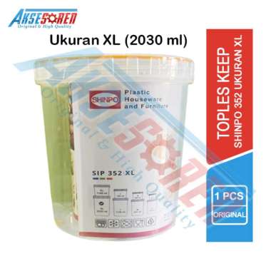 Aksesoren Toples Tabung Keep 1 Pcs [Shinpo 352 Uk S/M/L/XL] / Tempat Simpan Kue Kedap Udara / Box Pe