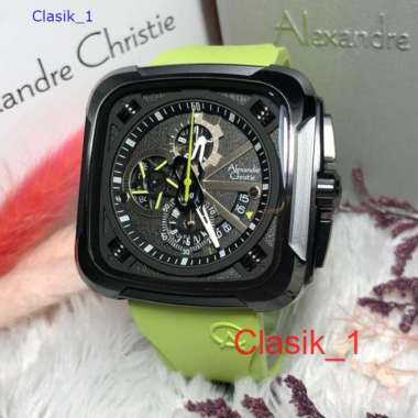 Original 100%!! Alexandre Christie Pria AC 6577 / AC6577 Black Soft Green Garansi Resmi 1 tahun