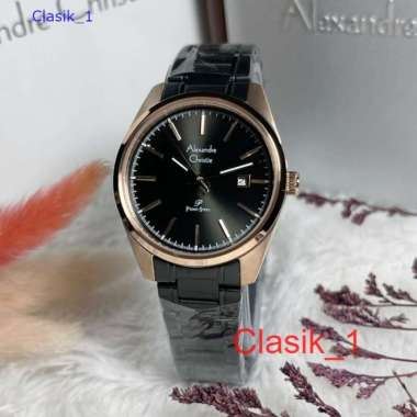 Original 100%!! Alexandre Christie Wanita AC1025 AC 1025 Rantai BlackRosegold Garansi Resmi 1 tahun