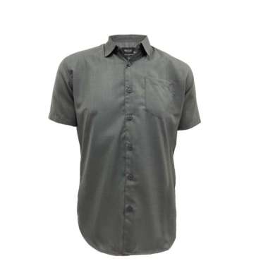 Redcliff Kemeja Pria Polos Pendek Abu 6AK000701 M