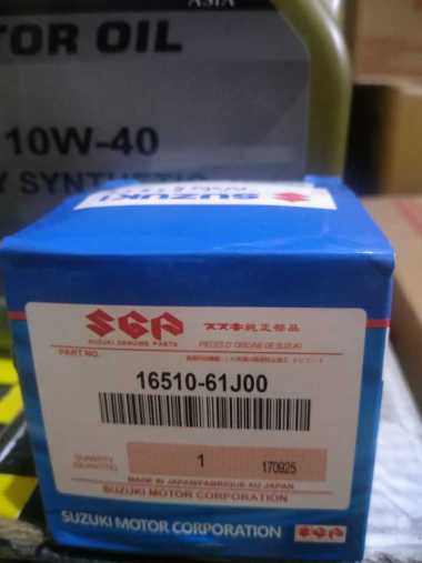 oli 10W-40 4L filter oli Suzuki APV Karimun Ertiga Baleno Aerio Swift mobil super