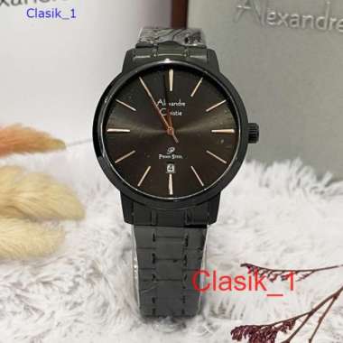 Original 100%!! Jam Tangan Alexandre Christie Wanita AC 1028 Black Dial Rosegold RT Garansi Resmi 1