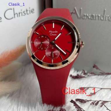 Original 100%!! Alexandre Christie Wanita AC 2663 / AC2663 Rosegold Red Garansi Resmi 1 Tahun
