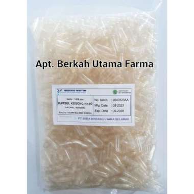 Cangkang kapsul/Kapsul Kosong No 00 Per Pcs