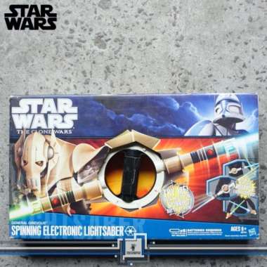 Star Wars Clone Wars General Grievous Spinning Electronic Lightsaber