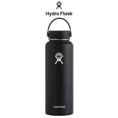 HYDRO FLASK WIDE MOUTH 40 OZ - TUMBLER / TUMBLR - BLACK