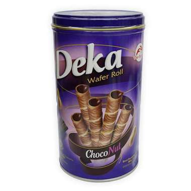 Deka Wafer Roll ChocoNut Kaleng 280g