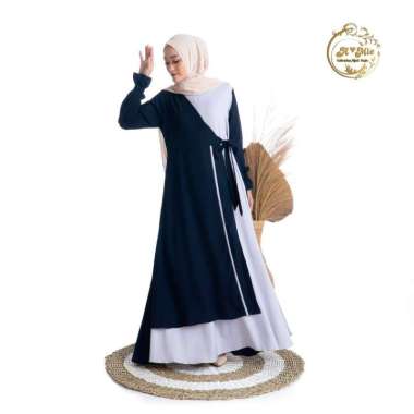 Nazmi Dress Muslimah Kekinian Gamis Casual OOTD Hijab Terbaru 2022 Gamis Murah Polos Gamis Muslim Re