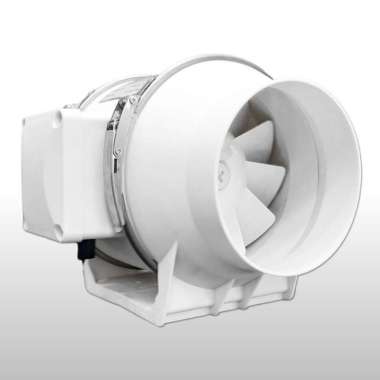 Inline Duct Fan Plastik 8" Inch Kipas Booster Ventilasi Extractor Fan