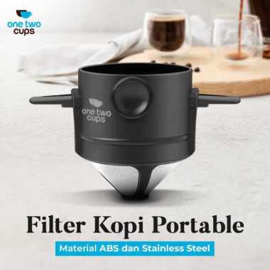 One Two Cups Filter Penyaring Kopi Portable Cone Coffee Dripper - DC11