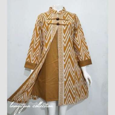 TUNIK KOIN MADHANI GARUTAN 01 JUMBO LD 120 LD 125 LD 130 LD 135 LD 140 | DRESS BATIK WANITA LD 125 K