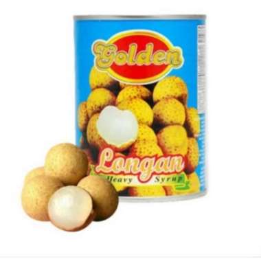 GOLDEN LONGAN/KELENGKENG 565GR , BUAH KALENG KELENGKENG DALAM SYRUP
