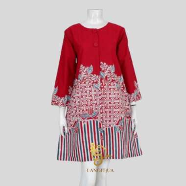 BATIK CAP HANDMADE PREMIUM CUSTOM SIZE| LANGITJUA TUNIK BATIK BIG SIZE | SUPER JUMBO LD 125 LD 130 L