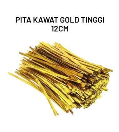 PITA KAWAT GOLD T12CM,COCOK U/MENGIKAT SOUVENIR,PLASTIK SNACK DL