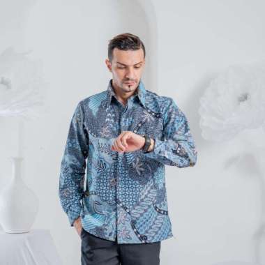 Kemeja batik Pria Mandalika | Baju Kondangan Batik Pria Trendy mandalika 1 XXL