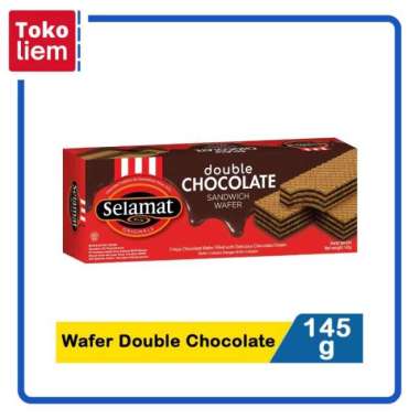 Promo Harga Selamat Wafer Double Chocolate 198 gr - Blibli