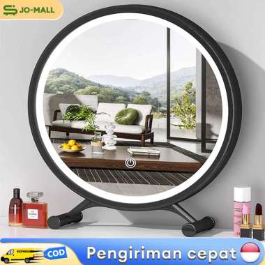 Cermin Make Up Bulat Minimalis Stan Putih/40CM