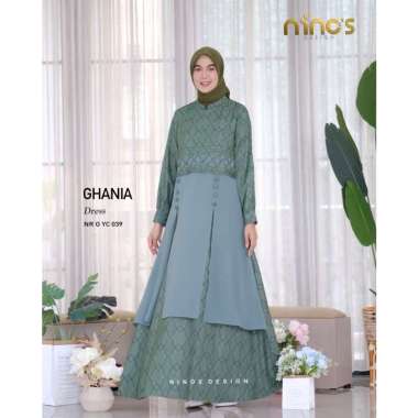 Ghania Dress Ninos Design AVOCADO