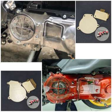 Cover Tutup CVT Lexi Aerox Nmax New Old Bahan Akrilik Tebal 3 Mili Nmax Old COVER + BAUT L 5 PCs