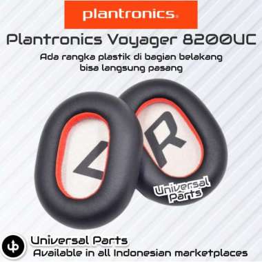 Bantalan Busa Plantronics Voyager 8200UC Earcup Ear Pad Cup Cushion Black Orange