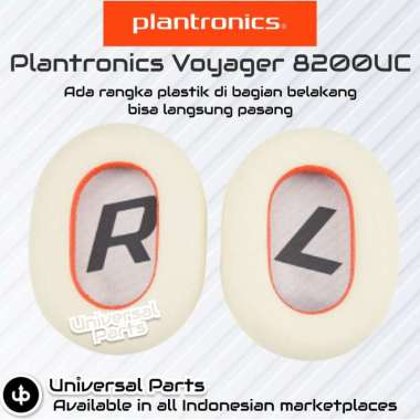 Bantalan Busa Plantronics Voyager 8200UC Earcup Ear Pad Cup Cushion Light Cream