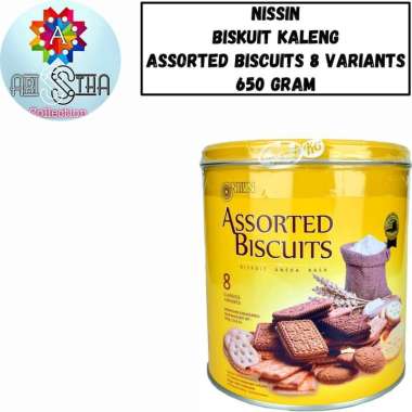 Nissin Assorted Biscuits 8 Varian Biskuit Kaleng 650 Gram