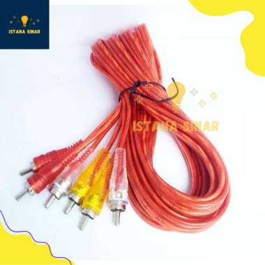 Kabel RCA Jack Mini Kabel Aux 3-3, 2-1, 1-1 Kabel Audio Hp Ke Speaker Stereo 3-3