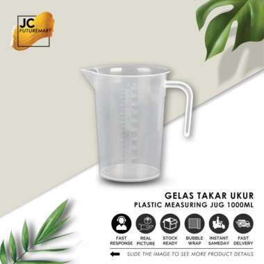 Gelas Takar Ukur Plastik 1 Liter [ 1000 Ml ] | Measuring Jug 1000Ml