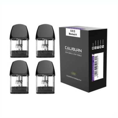 Box Cartridge Caliburn A2 Ak2 Uwell Authentic 0.9 Ohm Isi 4 Kode 222 1 Pcs