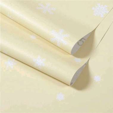 Gh Wallpaper Stiker Dinding Motif Bunga Bintang Gold Minimalis