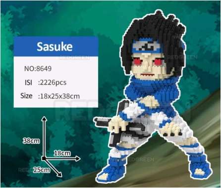 magic block haicaipin naruto series mainan anak edukasi brick varian SASUKE
