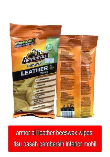 armor all leather beeswax wipes interior mobil -67801-