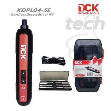 Mesin Obeng Elektrik Baterai Cordless Screwdriver 4V DCK KDPL04-5E