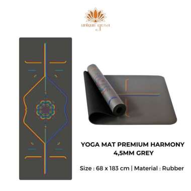 VERISH Yoga Mat Premium Solid / Yoga Mat Rubber / Karpet Yoga Mat Premium Mat / Matras Yoga Motif / 