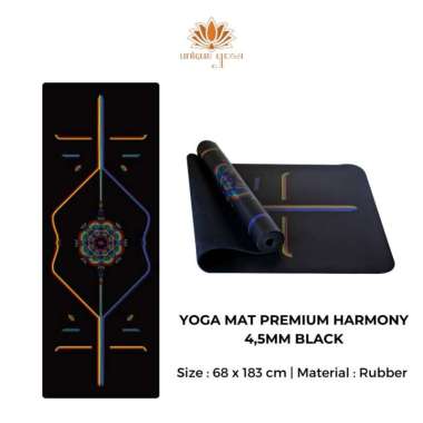 VERISH Yoga Mat Premium Solid / Yoga Mat Rubber / Karpet Yoga Mat Premium Mat / Matras Yoga Motif / 