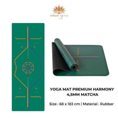 VERISH Yoga Mat Premium Solid / Yoga Mat Rubber / Karpet Yoga Mat Premium Mat / Matras Yoga Motif / 