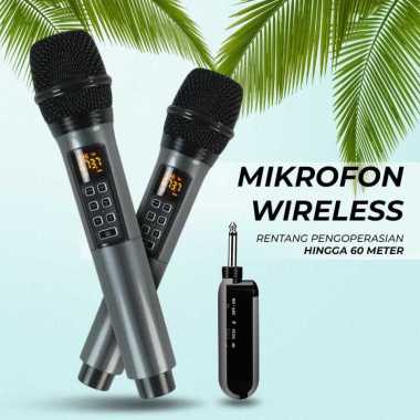 Rellent Mikrofon Karaoke Mic Wireless Portable KTV