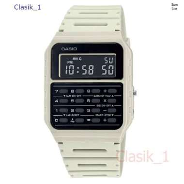 Original 100%!! CASIO CA-53WF-8BDF - Jam Tangan Kalkulator - Kream