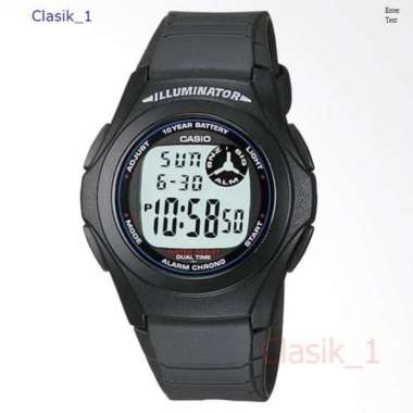 Original 100%!! CASIO F-200W-1ADF - Jam Tangan Pria - Hitam