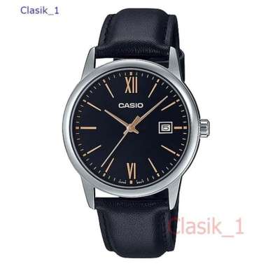 Original 100%!! CASIO MTP-V002L-1B3UDF - Jam Tangan Pria - Tali Kulit