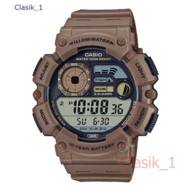 Original 100%!! CASIO WS-1500H-5AVDF Jam Tangan Pria Fishing Gear