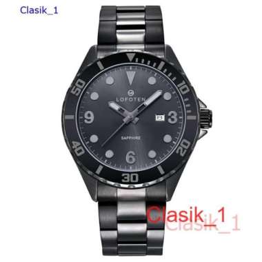 Original 100%!! Jam Tanagn Pria Lofoten 6513 F-6513 Sapphire Hitam