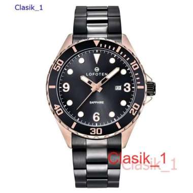 Original 100%!! Jam Tanagn Pria Lofoten 6513 F-6513 Sapphire Hitam rose