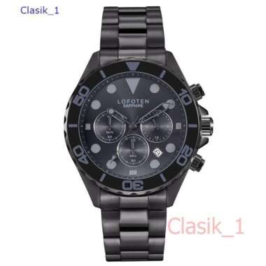 Original 100%!! Jam Tangan Pria Lofoten F-6521MC 6521 Black