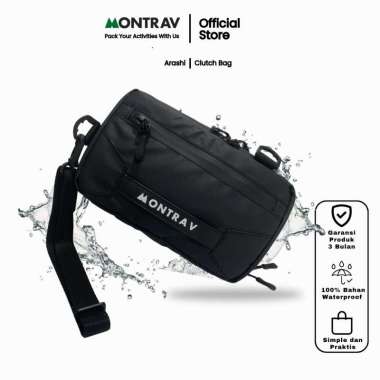 MONTRAV Arashi Tas Selempang pria Clutch bag Handbag Water Resistant anti air