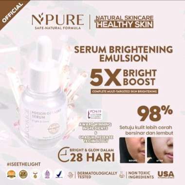 NPURE Serum Licorice Potion of Light Brightening Serum Wajah Mencerahkan 20ml